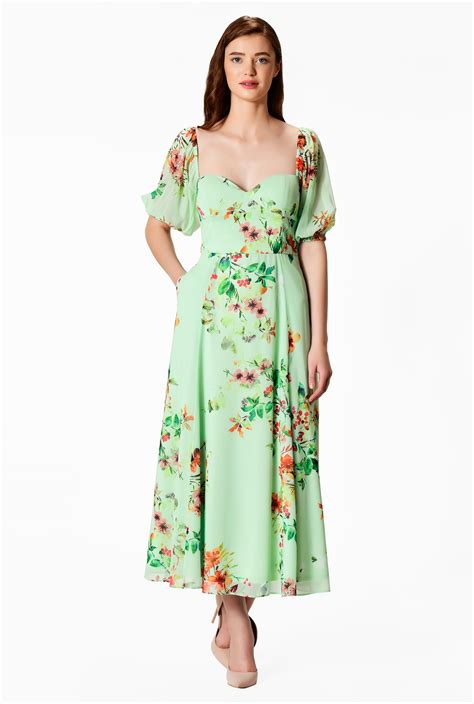 Floral Georgette Dress 